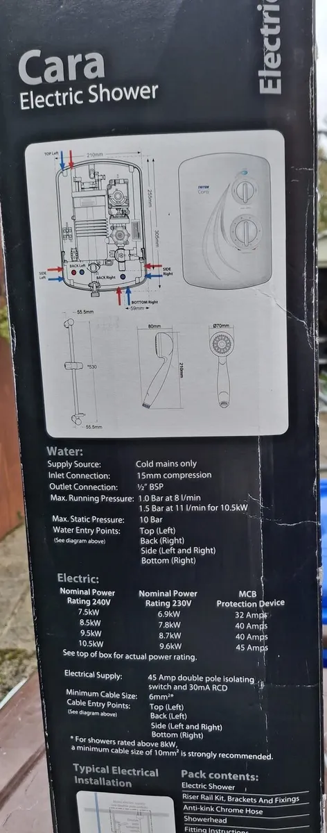 Triton Cara 8.5kw shower - still boxed/unopened - Image 2