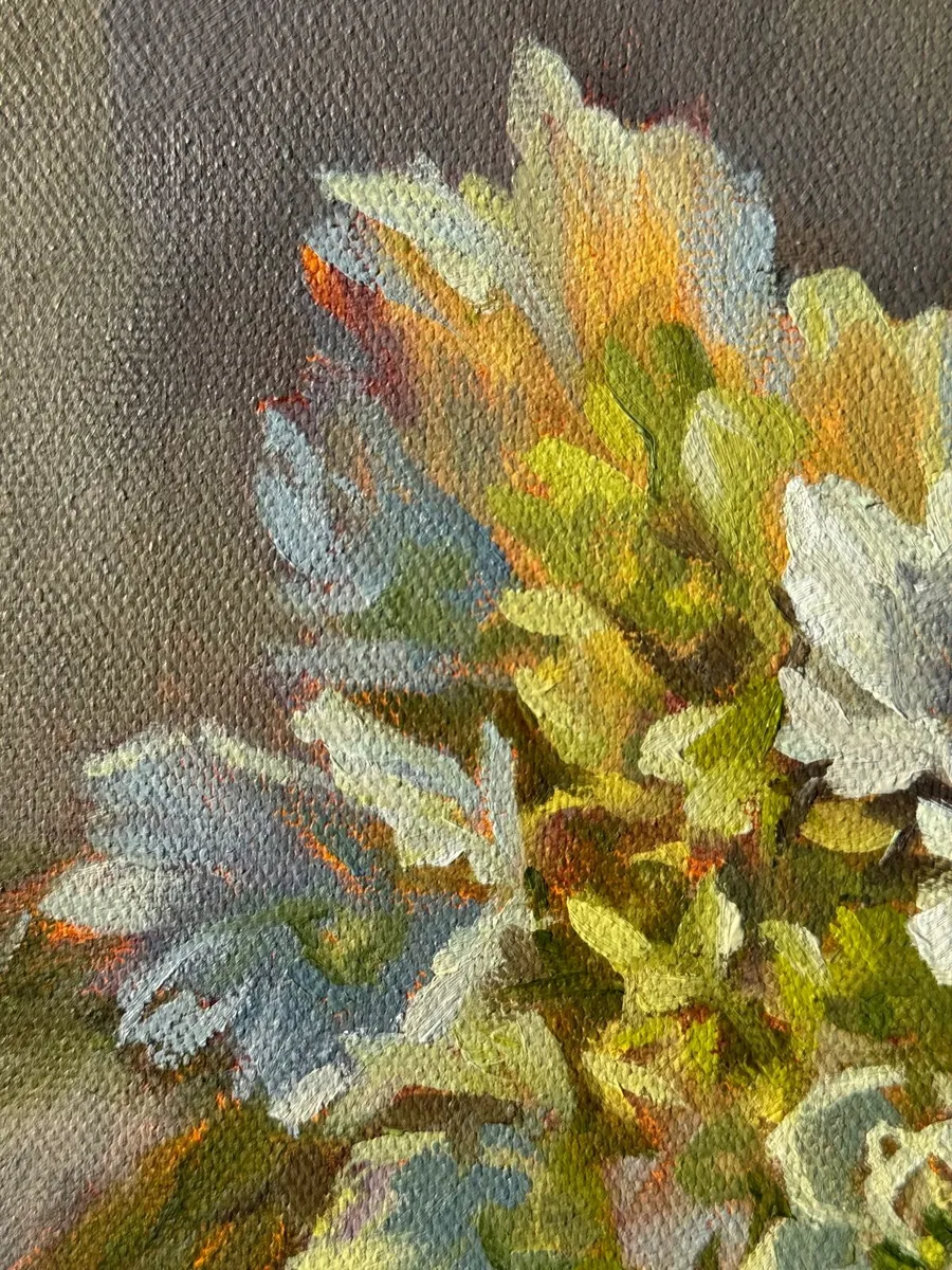 Original Hydrangea Oil Painting – Framed - Image 4