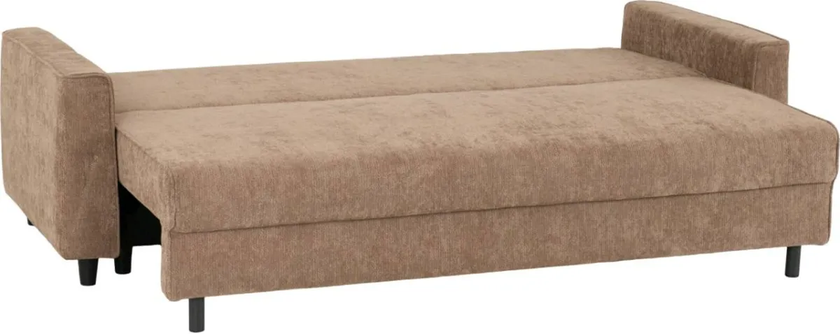 Hudson Sofa Bed Brown Fabric - Image 4