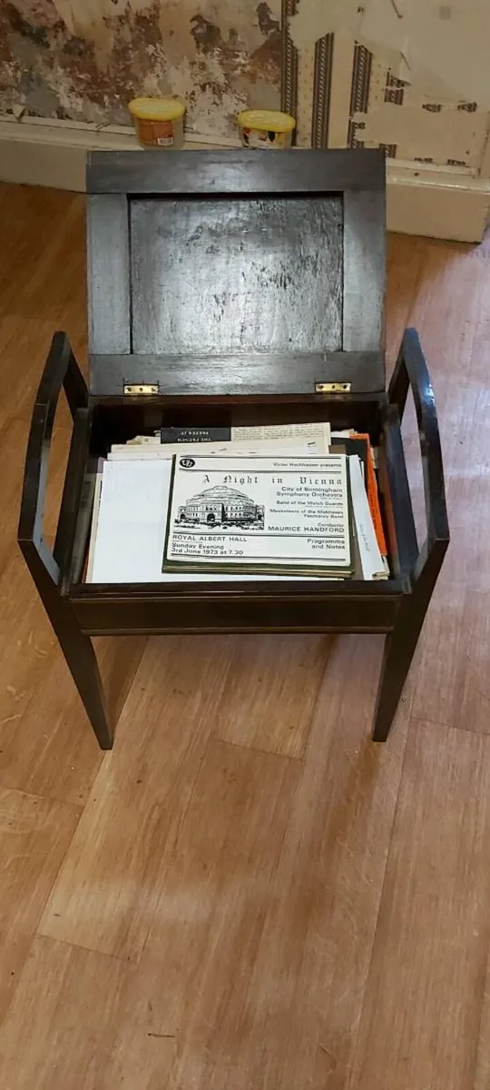Mahogany Antique Piano Stool - Image 2