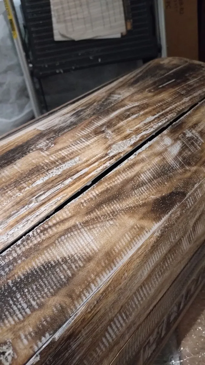 Wood Brown Home Pirate Box Chest Storage - Image 3