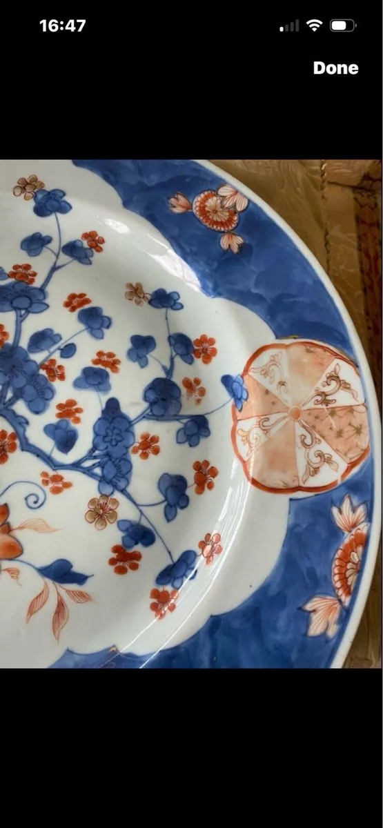 Antique Large Chinese Imari Plate - Image 3