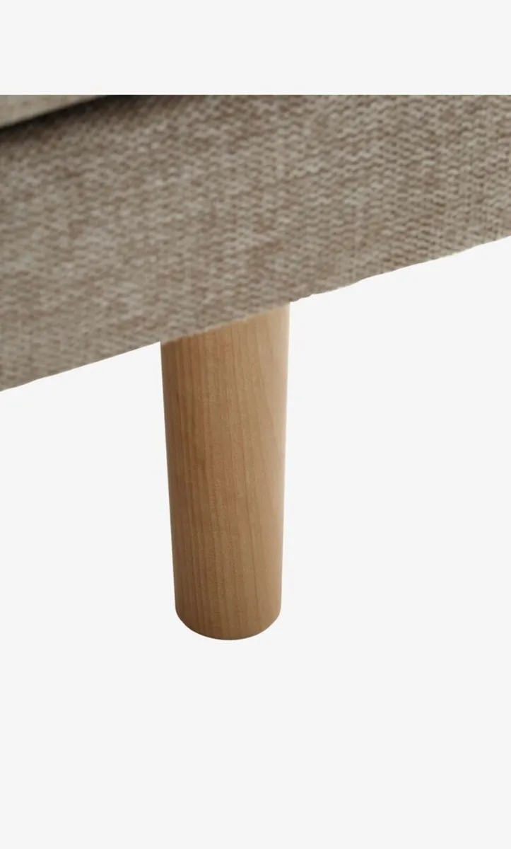 Sofa / Couch chaise longue right, colour sand - Image 3