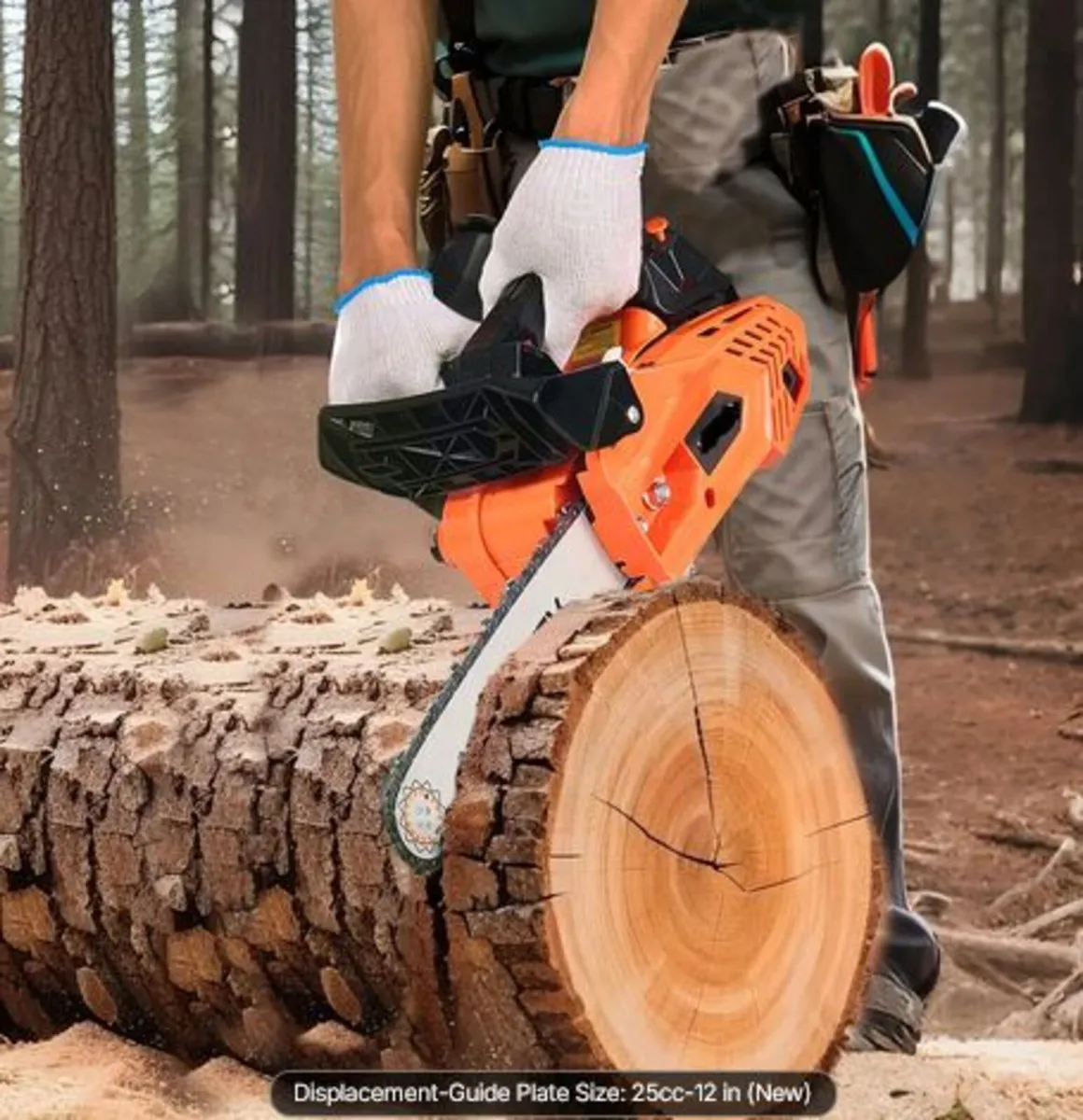 25 cc Gas Chainsaw, 12 inch Gas Powered Chainsaw, - Image 3