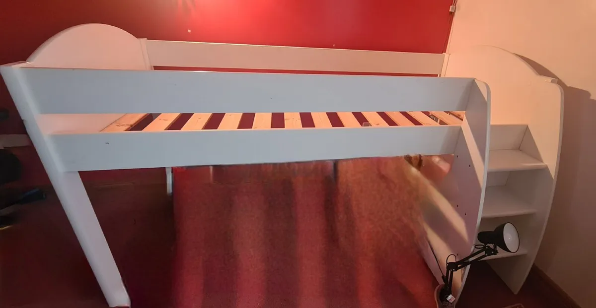 Mid-sleeper single bed without mattress. - Image 1