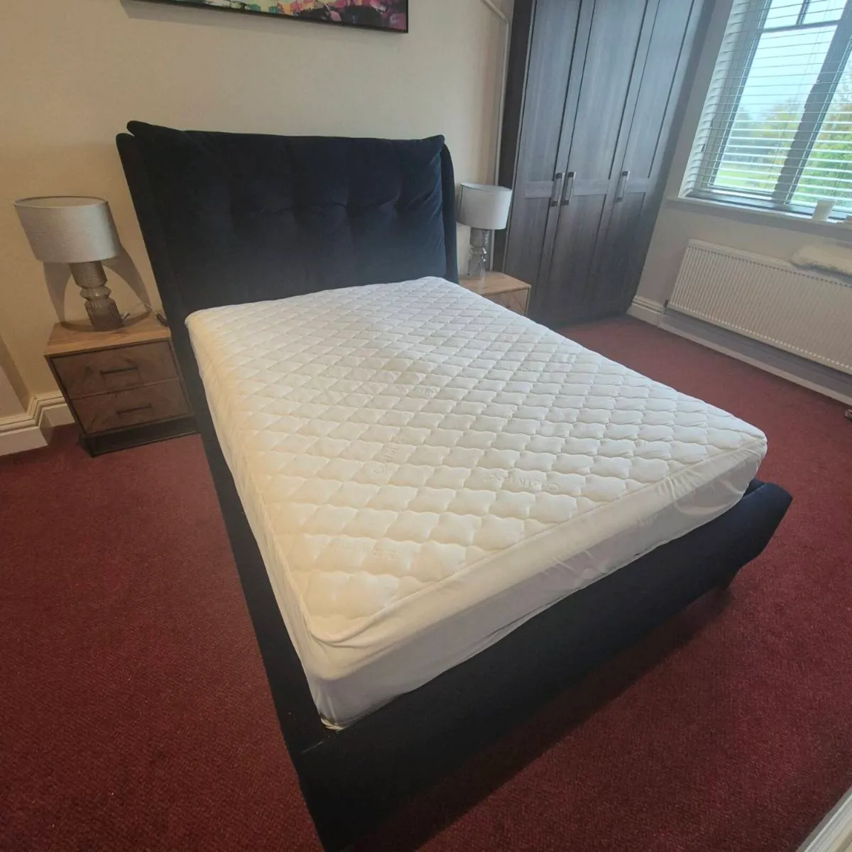 Double Bed and Mattress - Image 1