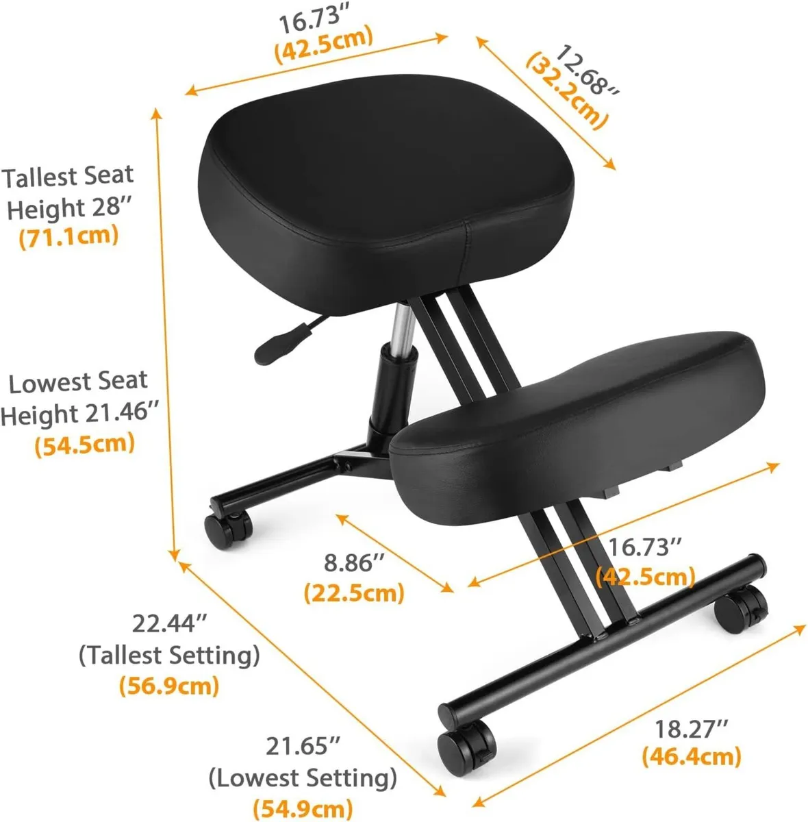 Kneel chair stool. Ergonomic. Posture. - Image 2