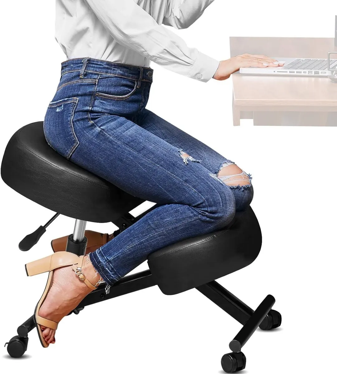 Kneel chair stool. Ergonomic. Posture. - Image 3