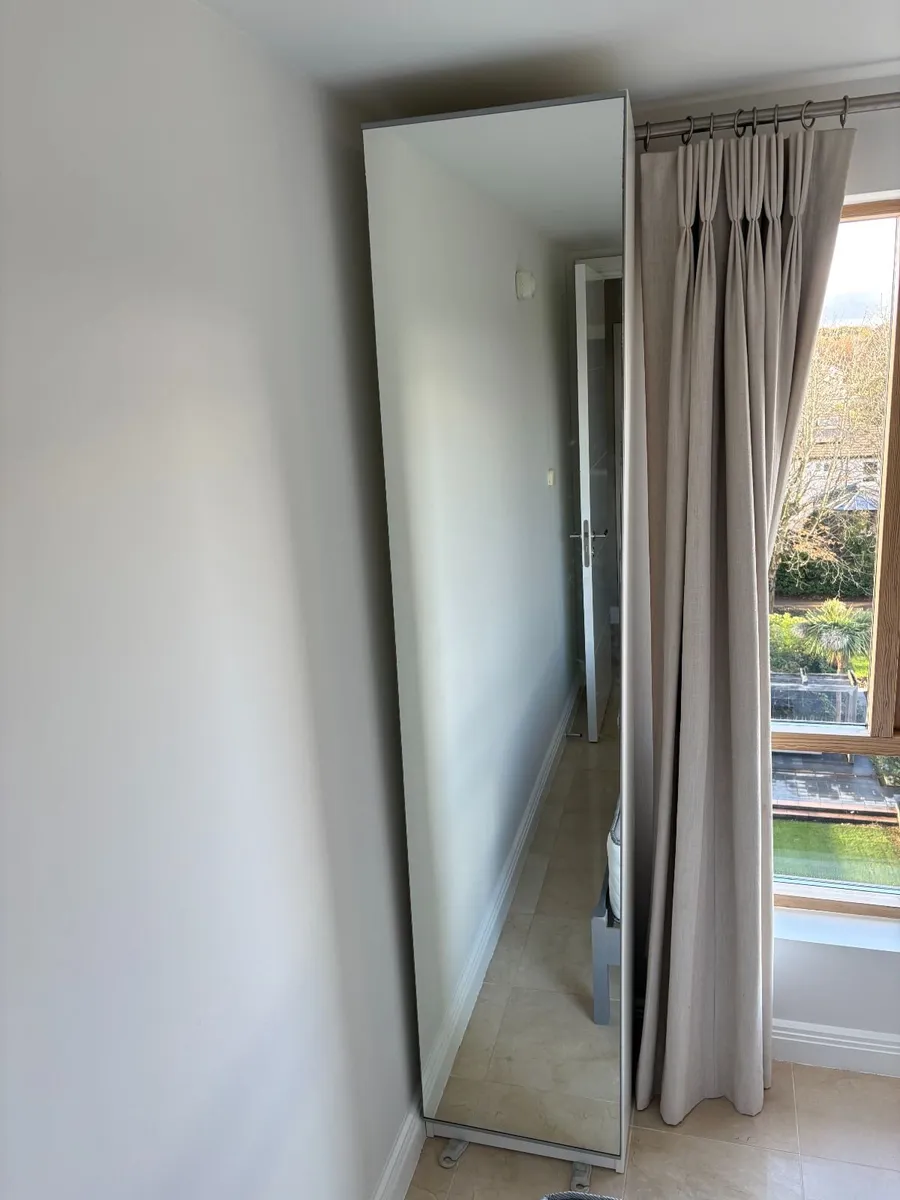 Single door wardrobe with mirror on door - Image 1