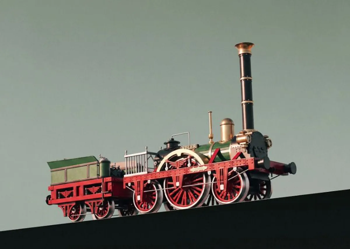 Adler Steam Train Wooden Model Kit - Image 4