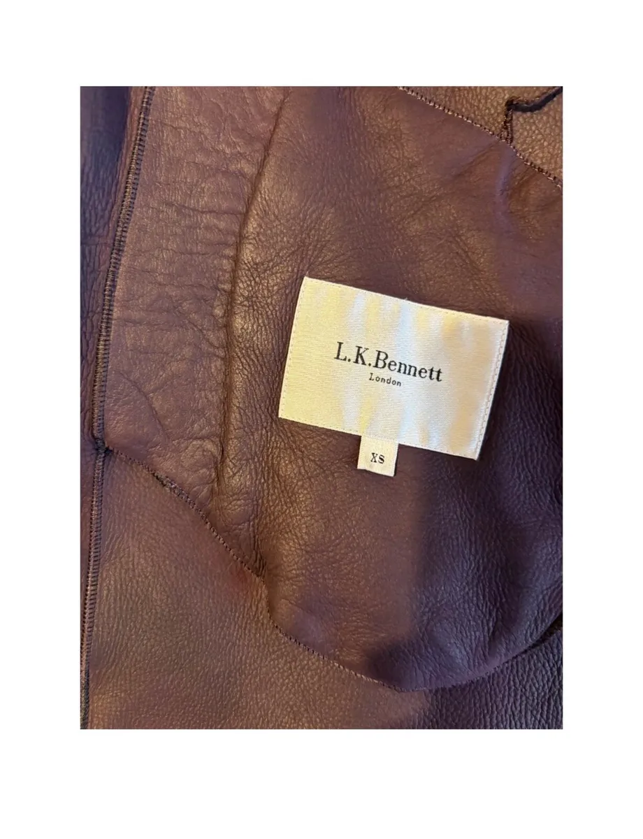 L K Bennet Sheepskin Coat - Image 4