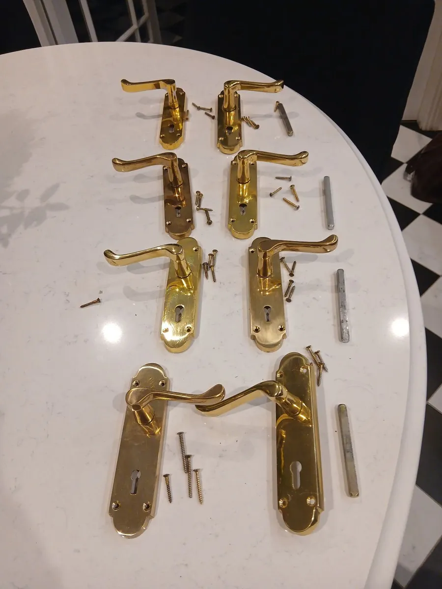 Gold Door Handles - Image 1