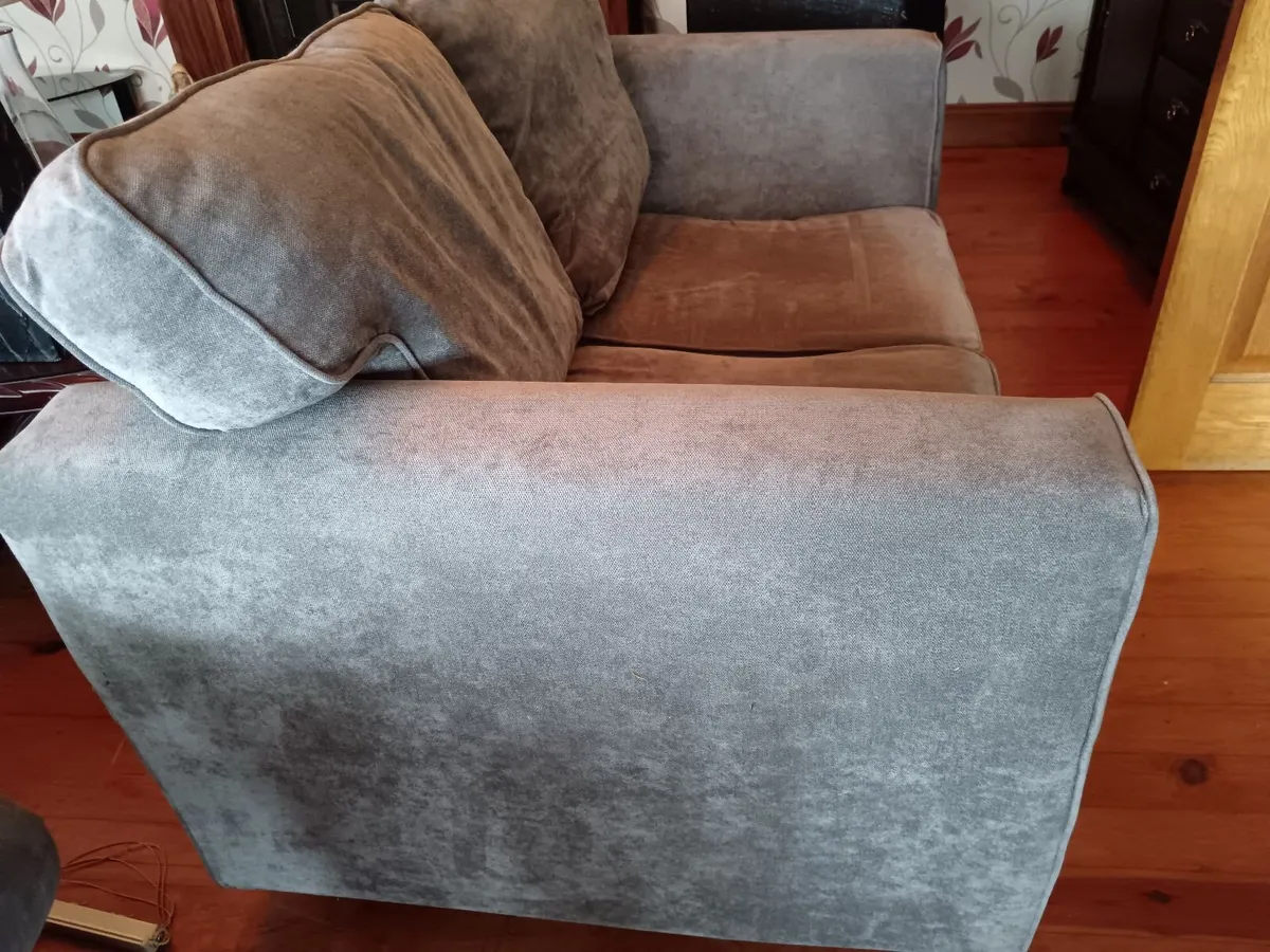 Two seater Sofa, Grey - Image 4