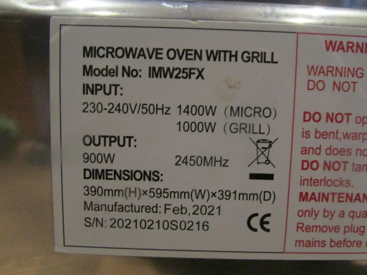 Inis Integrated Microwave Oven With Grill - Image 4