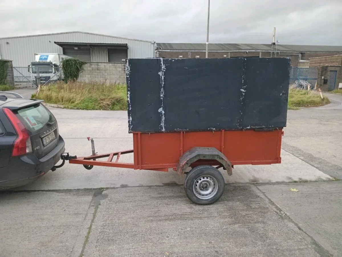 7 by 4 fatury made storage trailer removedabel top - Image 1