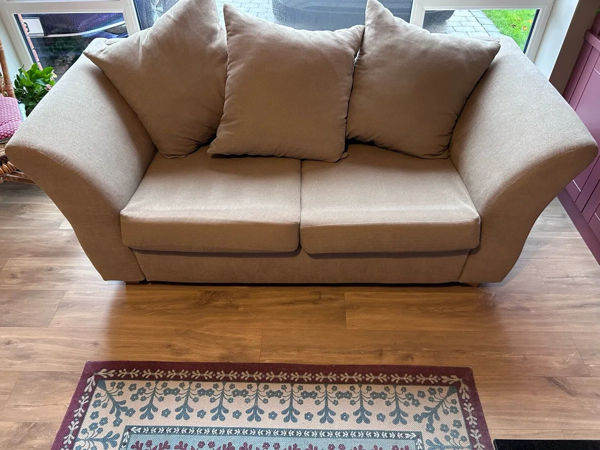 3 + 4 seater couch + Footstool - €400- Carrigaline - Image 2