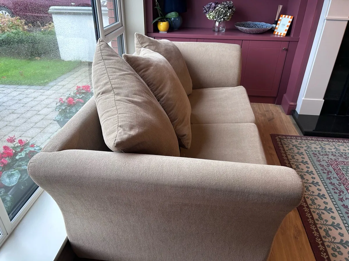 3 + 4 seater couch + Footstool - €400- Carrigaline - Image 3