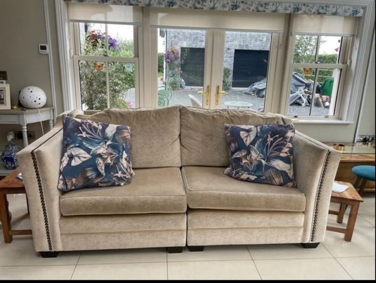 cream sofa - Image 1