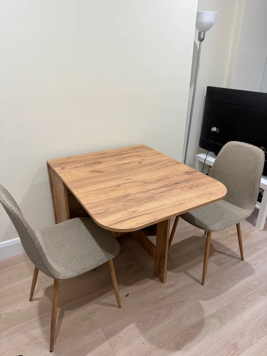 JYSK ALLING Extendable Tables + 4 BISTRUP Chairs - Image 1