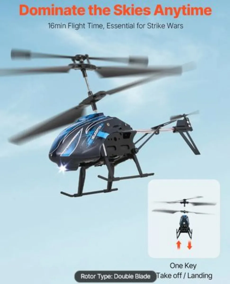 RC Helicopter,2.4GHz Flying Remote Control Helicop - Image 2