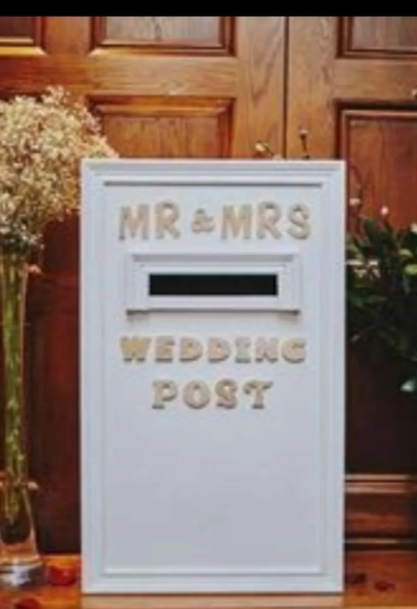 Handcrafted wedding post box for hire. €50 local c - Image 2