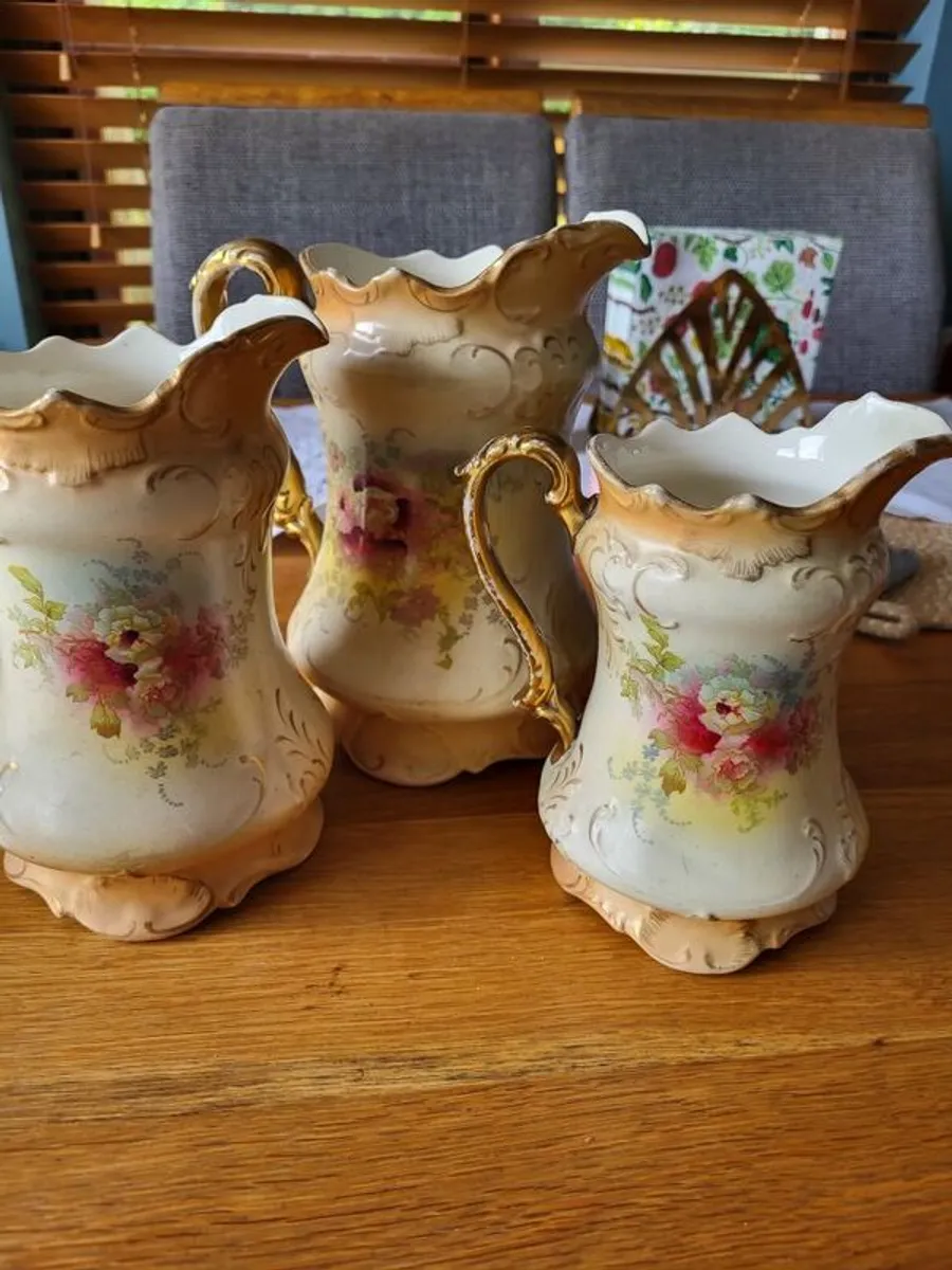 Victorian Royal Devon  antique Jugs - Image 1