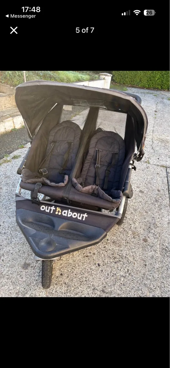 Out and about double buggy Nipper - Image 4