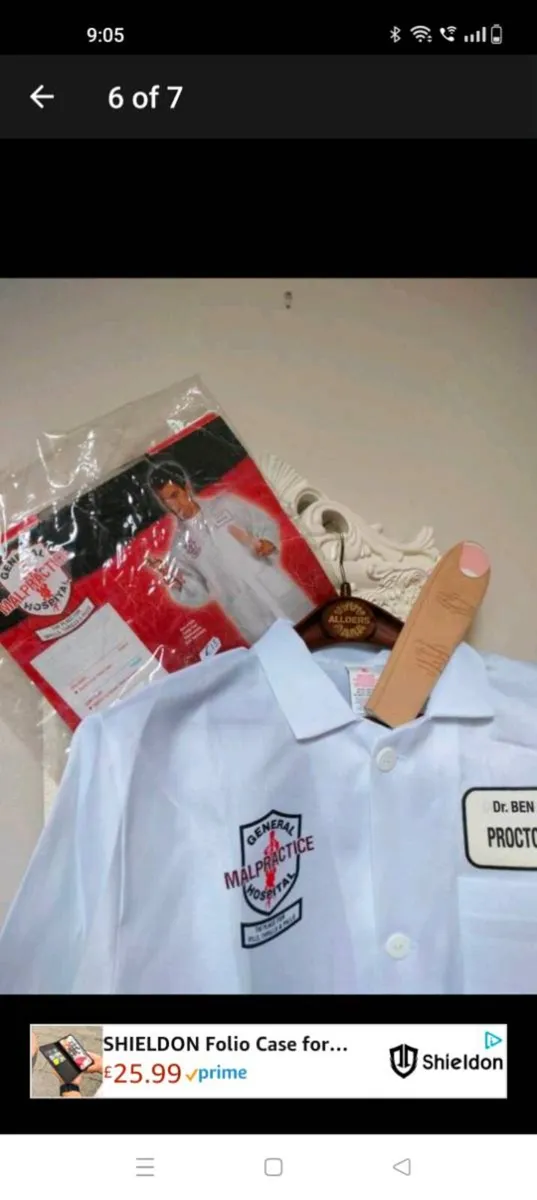 Dr Ben adult costume size medium new in packaging - Image 3