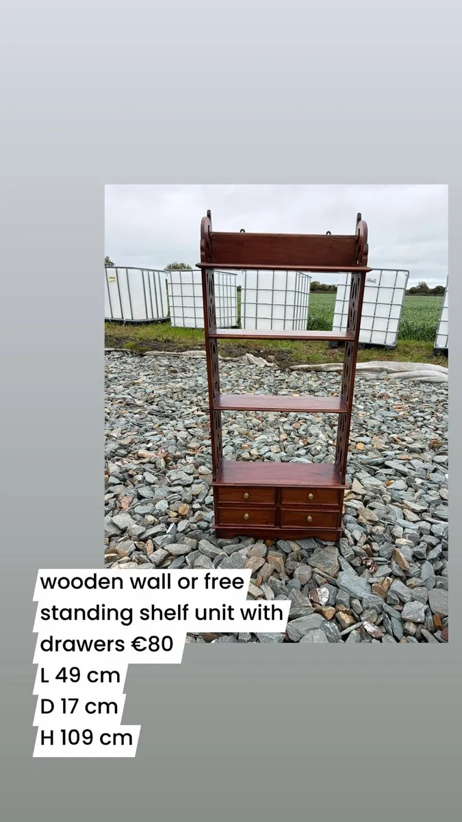 wooden book shelf / decor shelf - Image 1