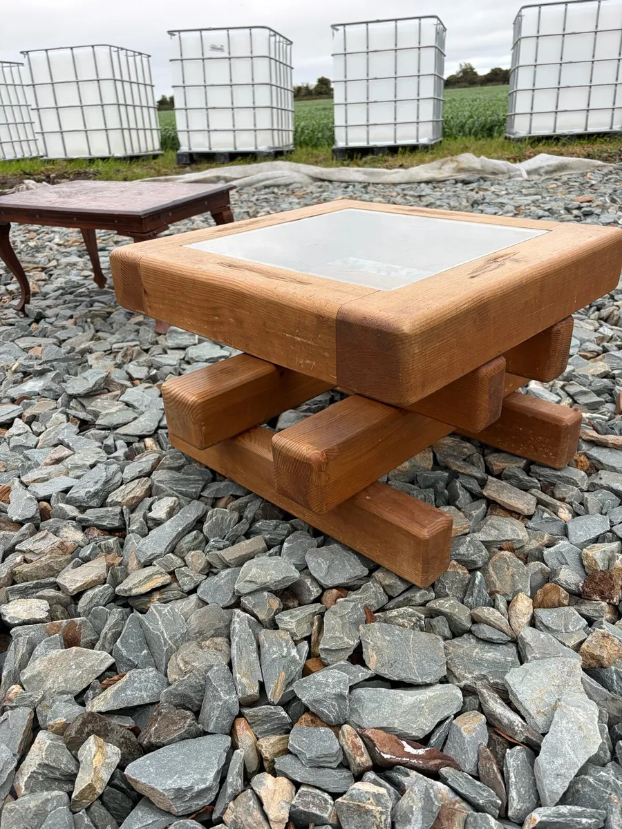 solid wooden coffee table - Image 1