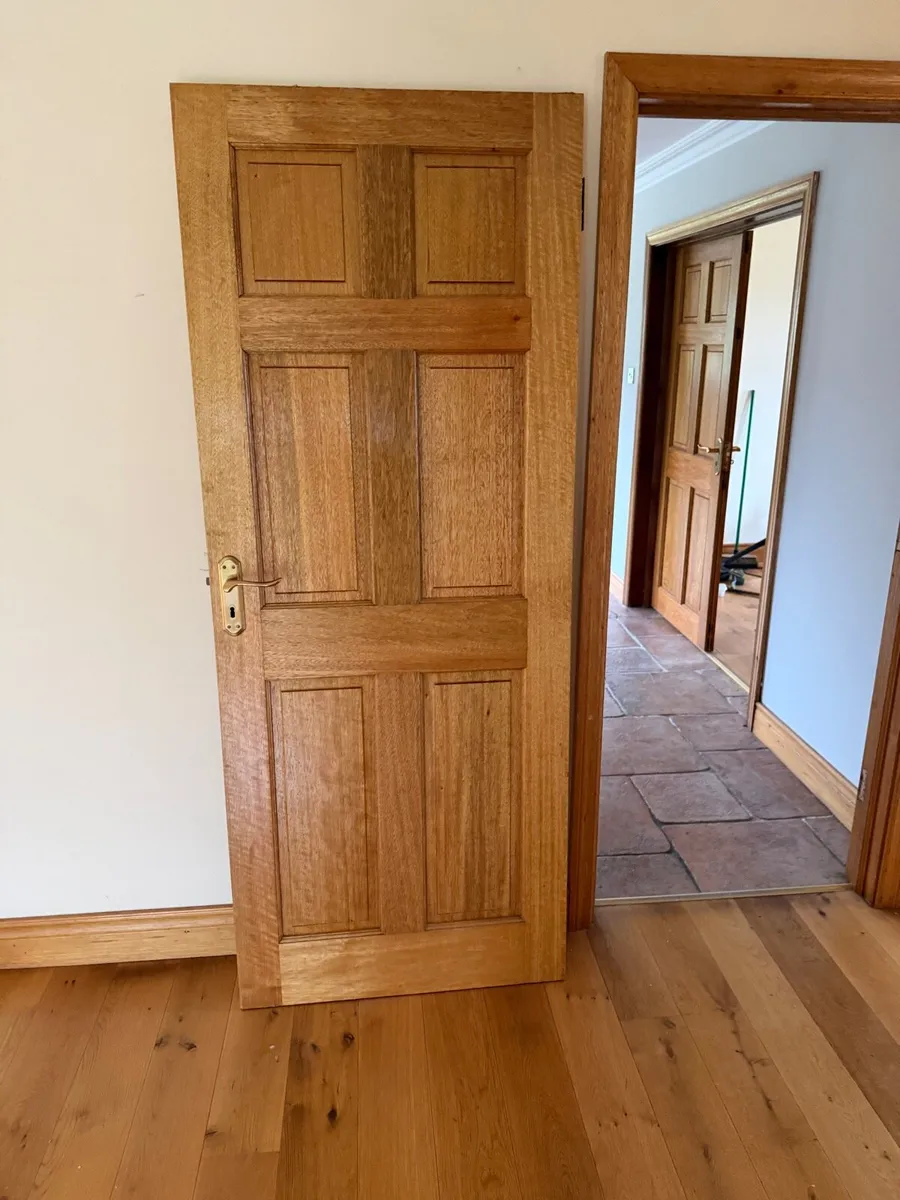 12 Solid Mahogany Doors 32 inches by 80 inches - Image 1