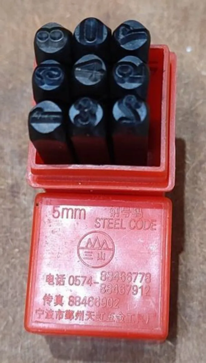 Steel Stamps Number Punch Sets - Image 2