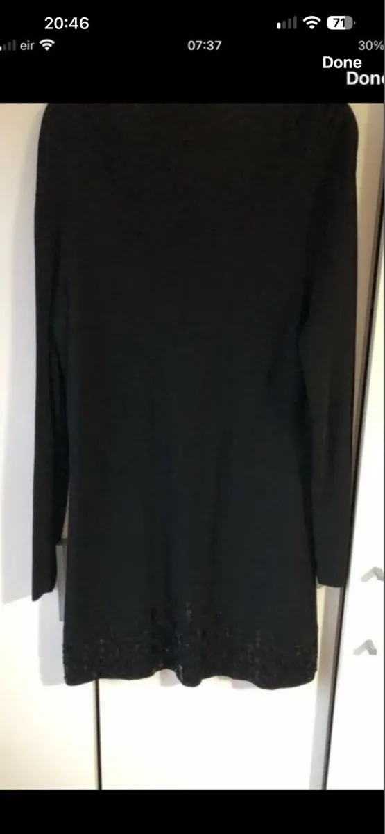 Ladies long cardigan & broach size 12 €8 - Image 3