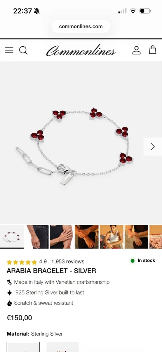 Silver bracelet - Image 1