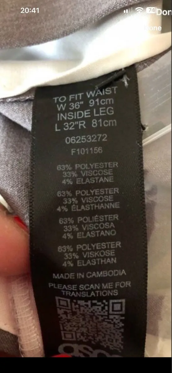 Mens BNWT trousers W36” x L32” €15 - Image 3