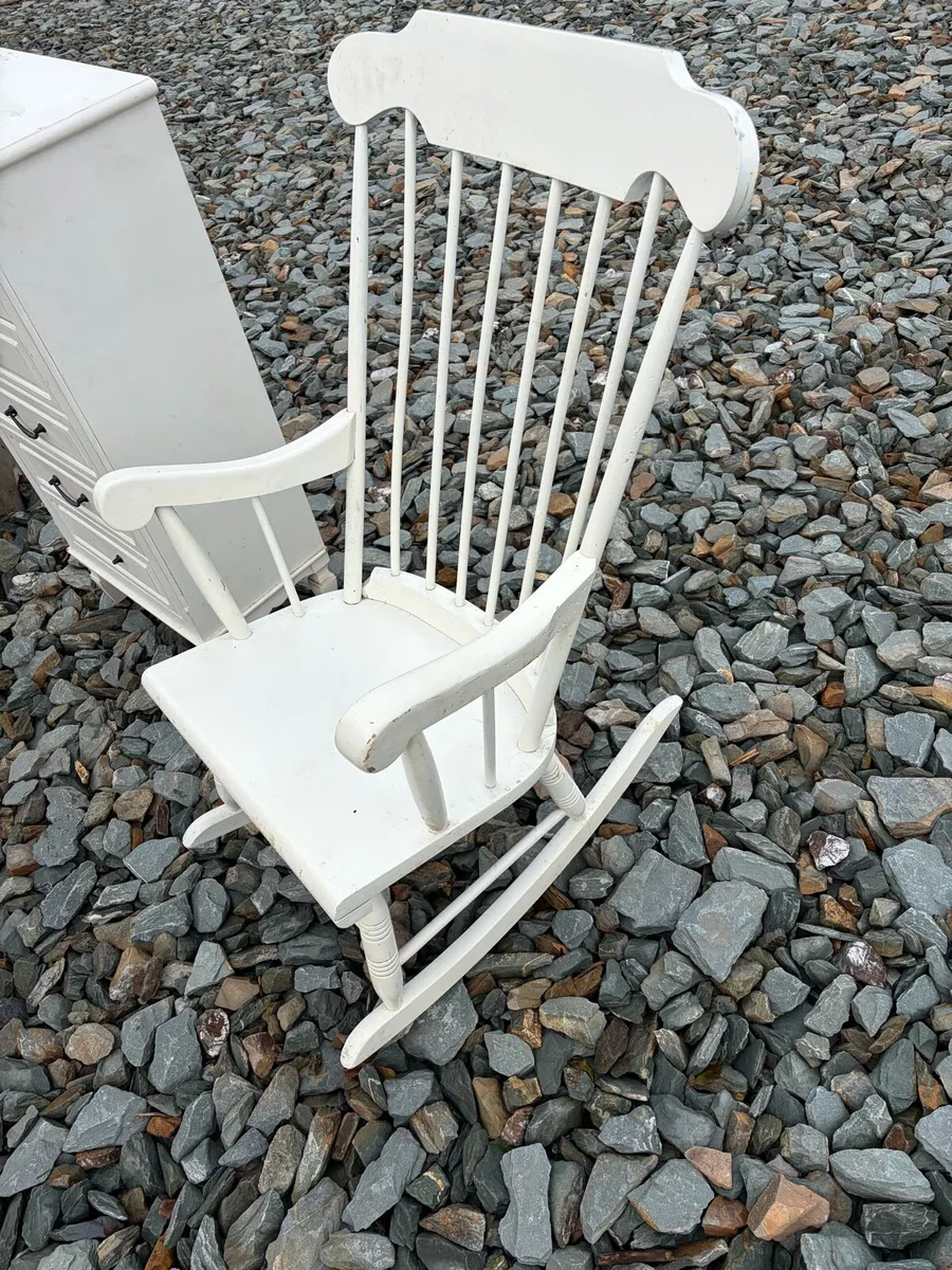 solid wooden rocking chair - Image 2