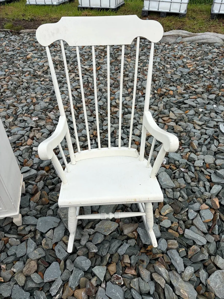 solid wooden rocking chair - Image 3