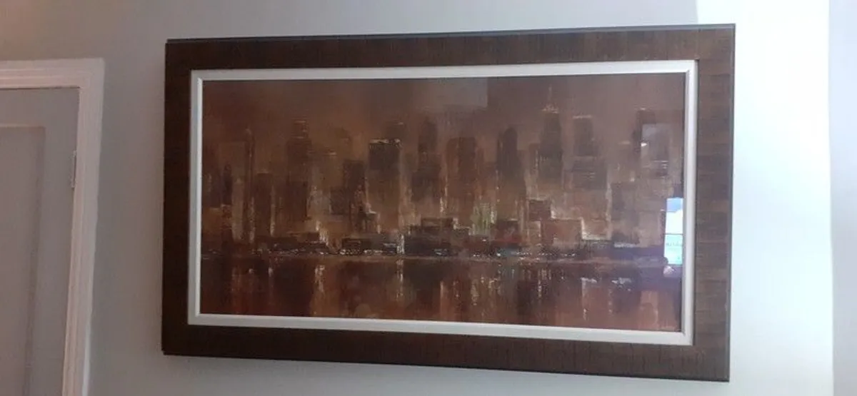 Beautiful  picture in lovely frame  141cm x82cm          Very heavy - Image 1