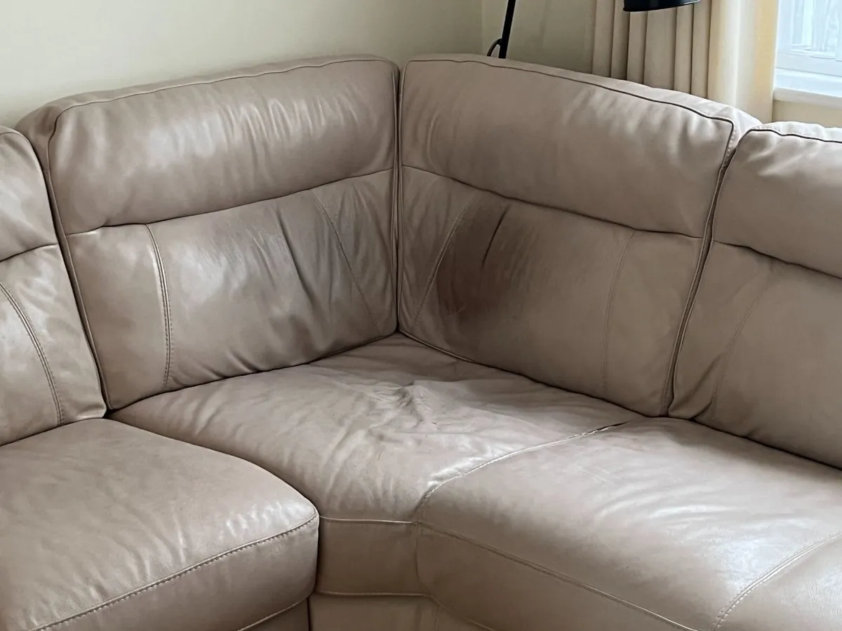 Leather Corner Sofa - Image 4