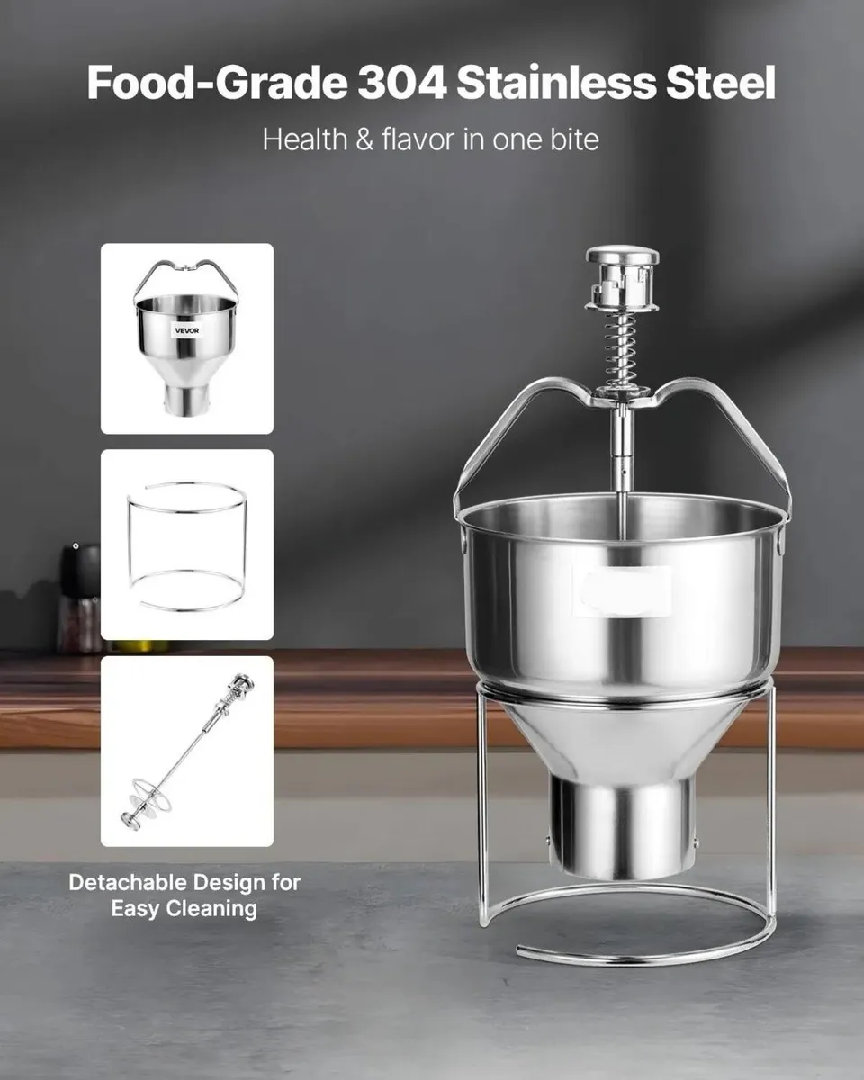 2.4L Commercial Doughnut Dropper with Stand - Image 3