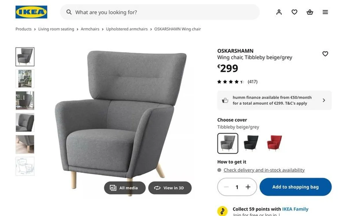 Ikea lounge chair - Image 1