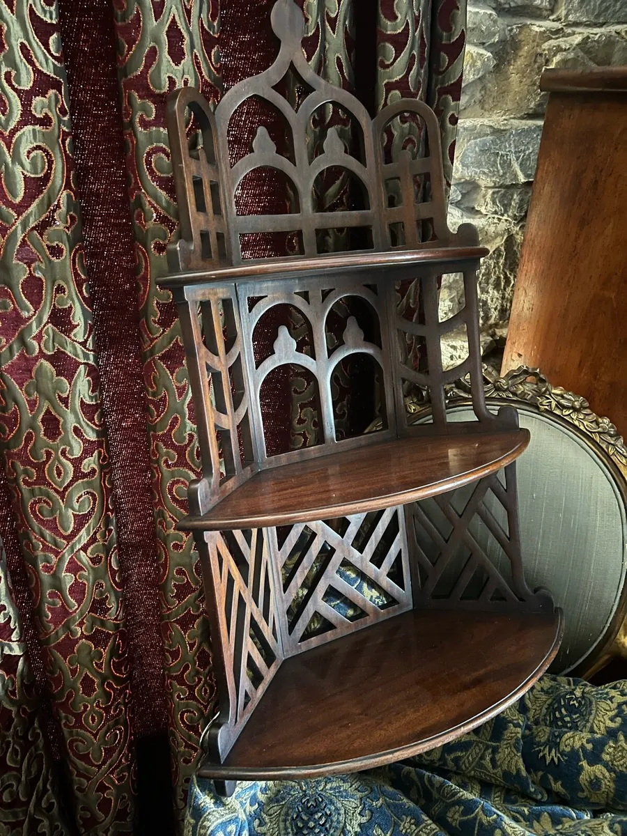 Stunning Pair Wall Mountable Whatnots - Image 4