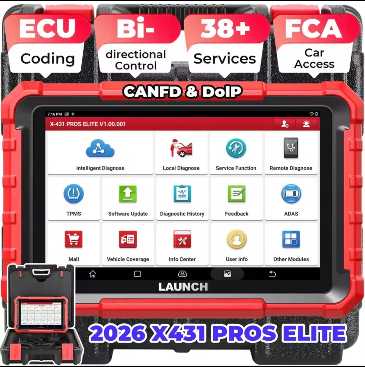 New LAUNCH X431 PROS ELITE OBD2 Diagnostic - Image 1