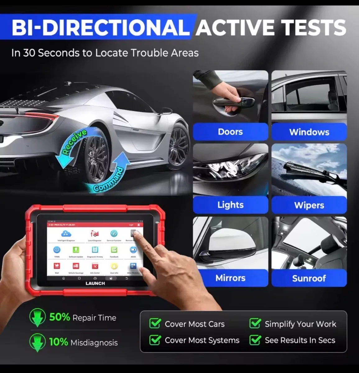 New LAUNCH X431 PROS ELITE OBD2 Diagnostic - Image 3