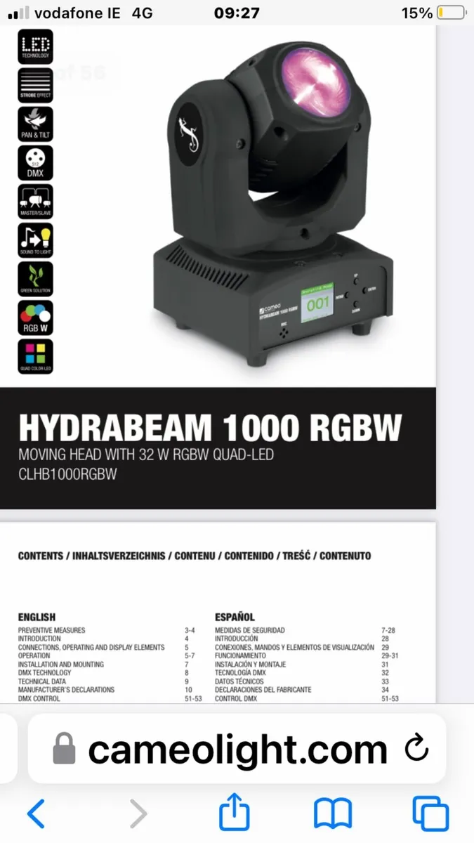 Moving heads lights - Image 1