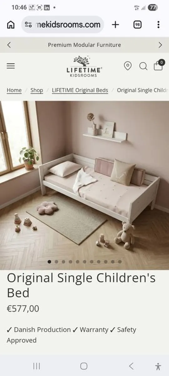 Single bed from lifetime - Image 1