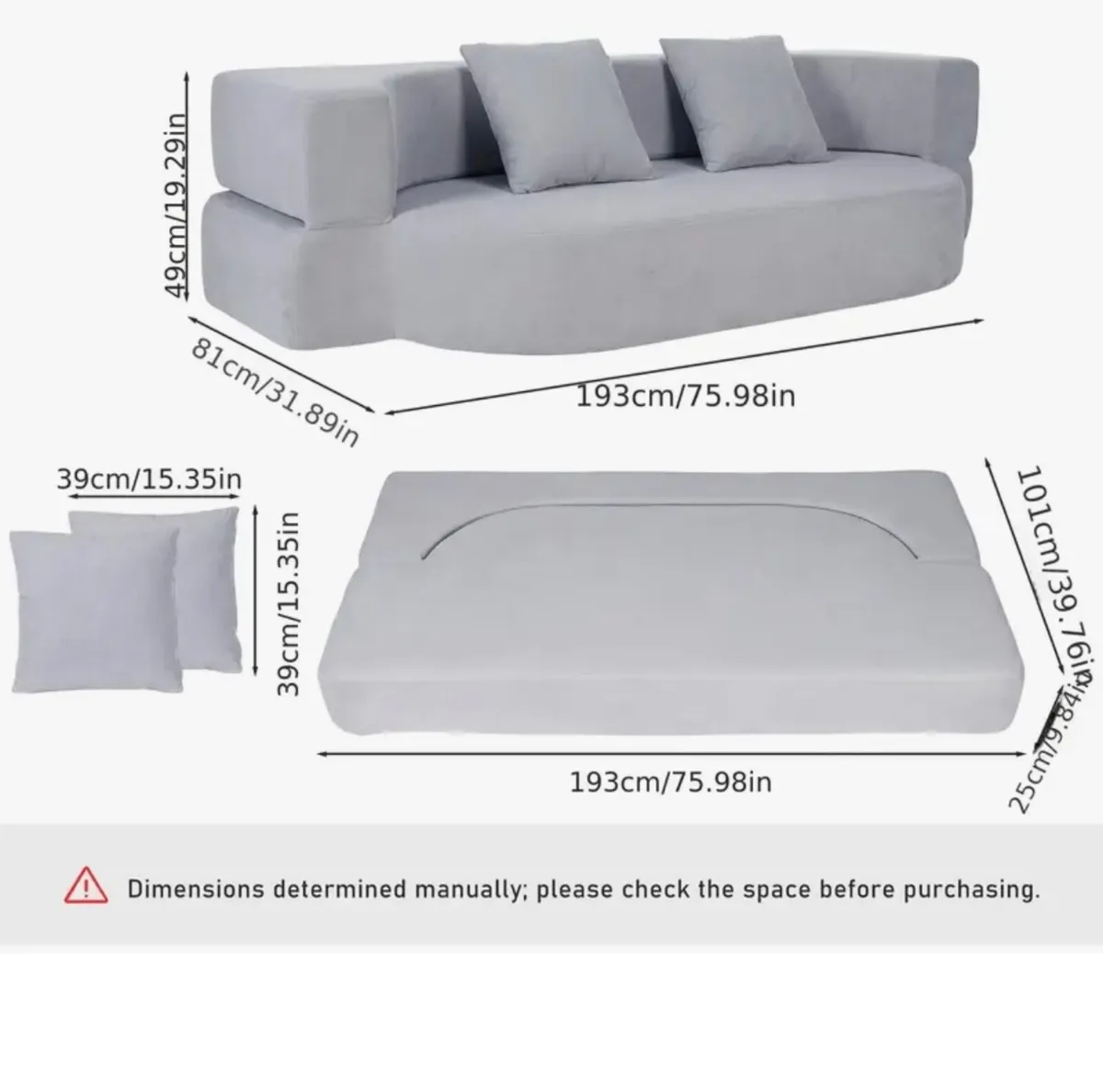 Kids sofa or spare sofa - Image 3