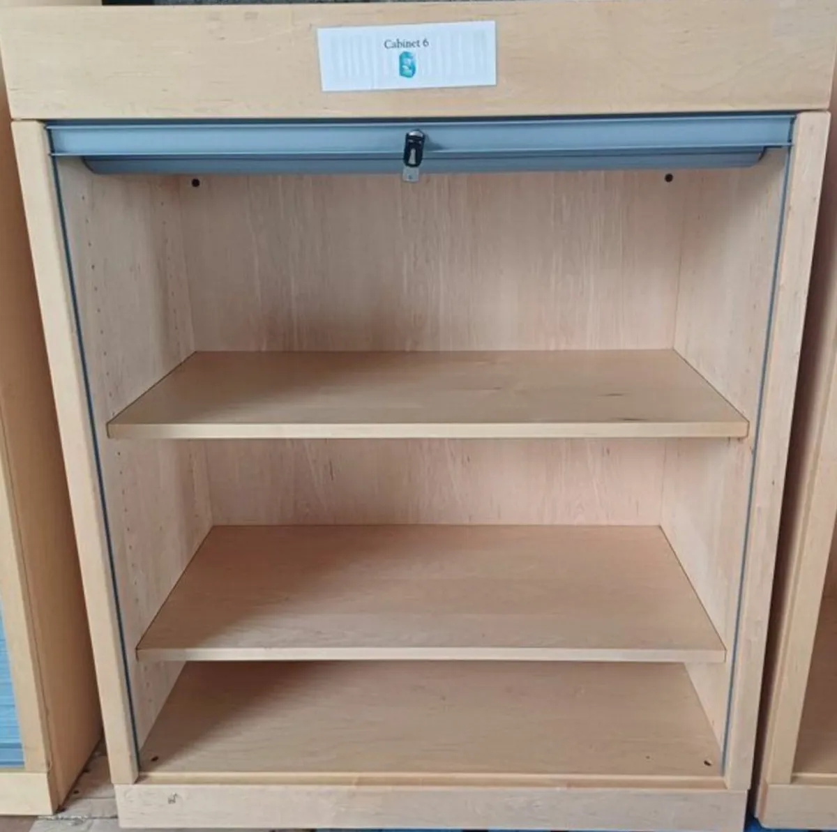 1.2M Roller Door Wooden Cabinets - Image 2