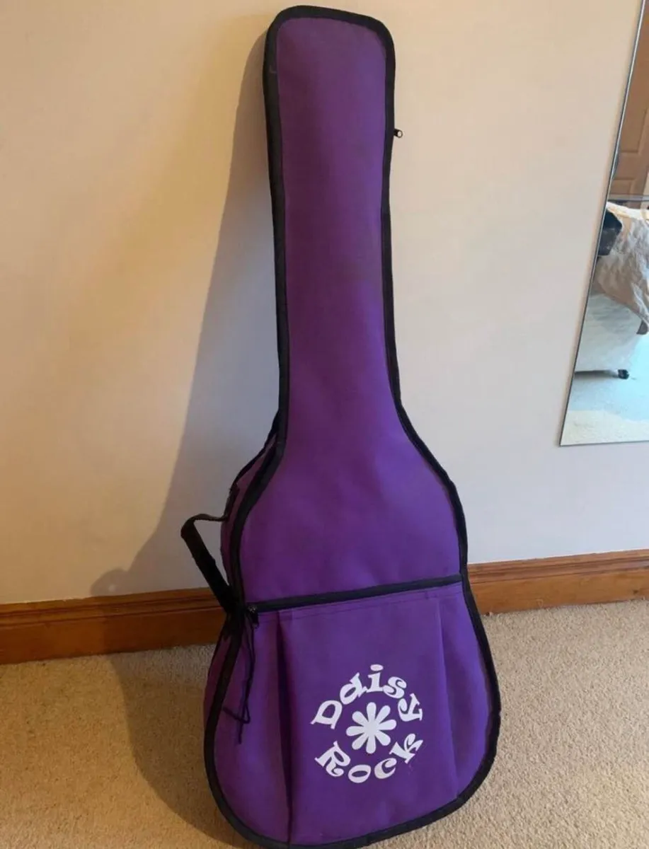 Pink Guitar, 6 String Acoustic - Image 4