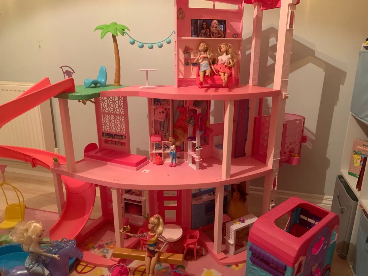 Barbie Dream House and Barbie Accessories - Image 1
